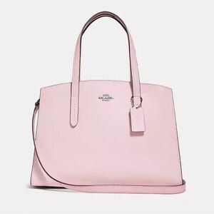 Coach Charlie Caryall in Pink with Top Handles and Shoulder Strap Like-New Condn